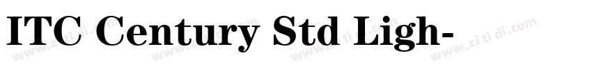 ITC Century Std Ligh字体转换